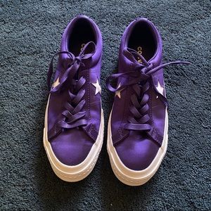 Purple Converse One Stars (women size 8)